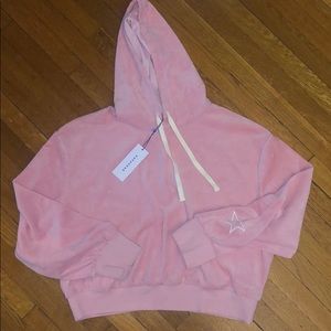 NWT velour pink POPSUGAR hoodie